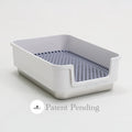 ROOLY Stainless Rabbit Litter Box - Short Side Entrance (Low Height)