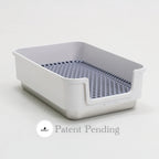 ROOLY Stainless Rabbit Litter Box - Short Side Entrance (Low Height)
