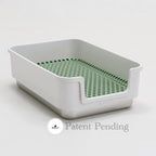 ROOLY Stainless Rabbit Litter Box - Short Side Entrance (Low Height)