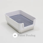 ROOLY Stainless Rabbit Litter Box - Short Side Entrance