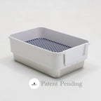 ROOLY Stainless Rabbit Litter Box - Short Side Entrance
