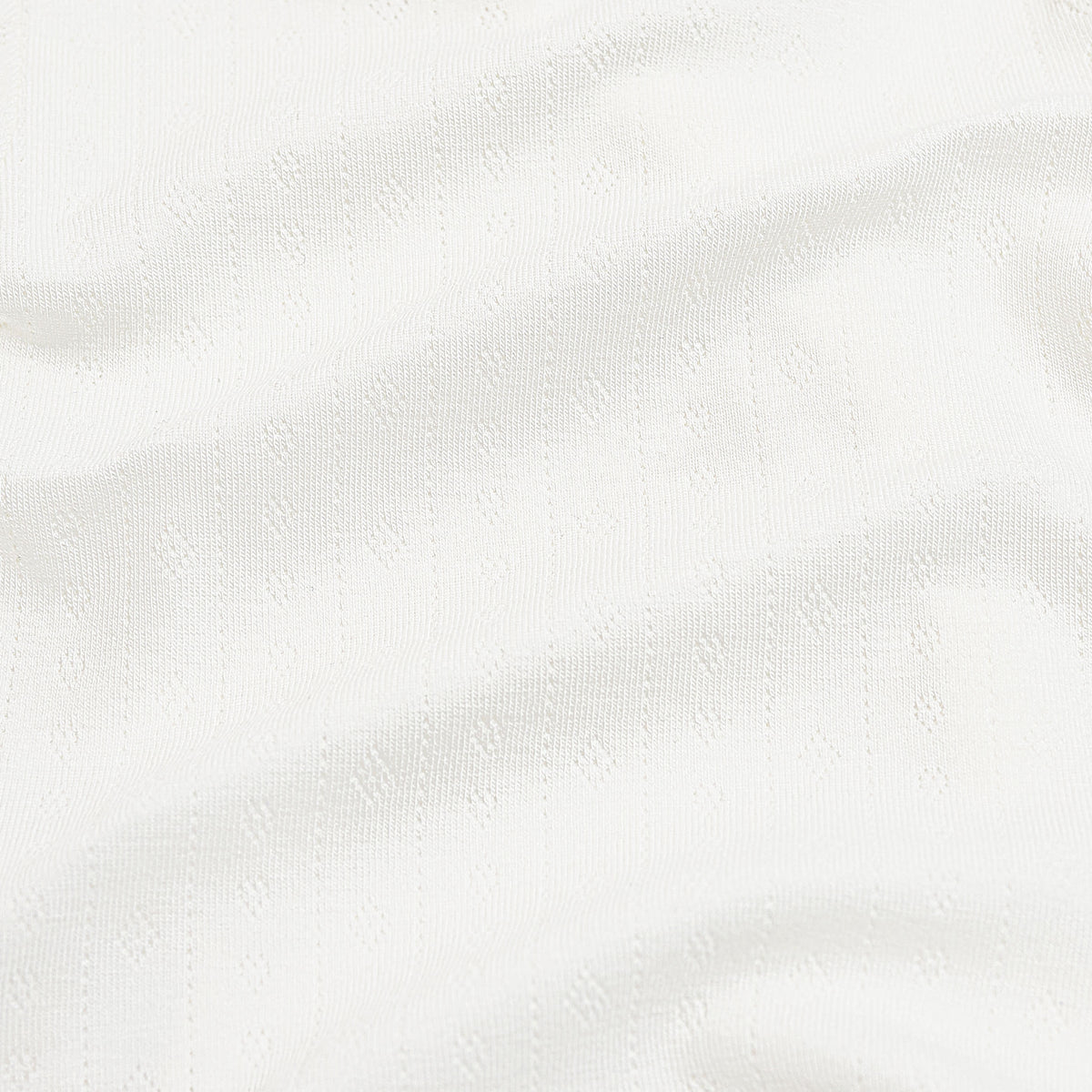 Pointelle Zippered Footie in Cloud
