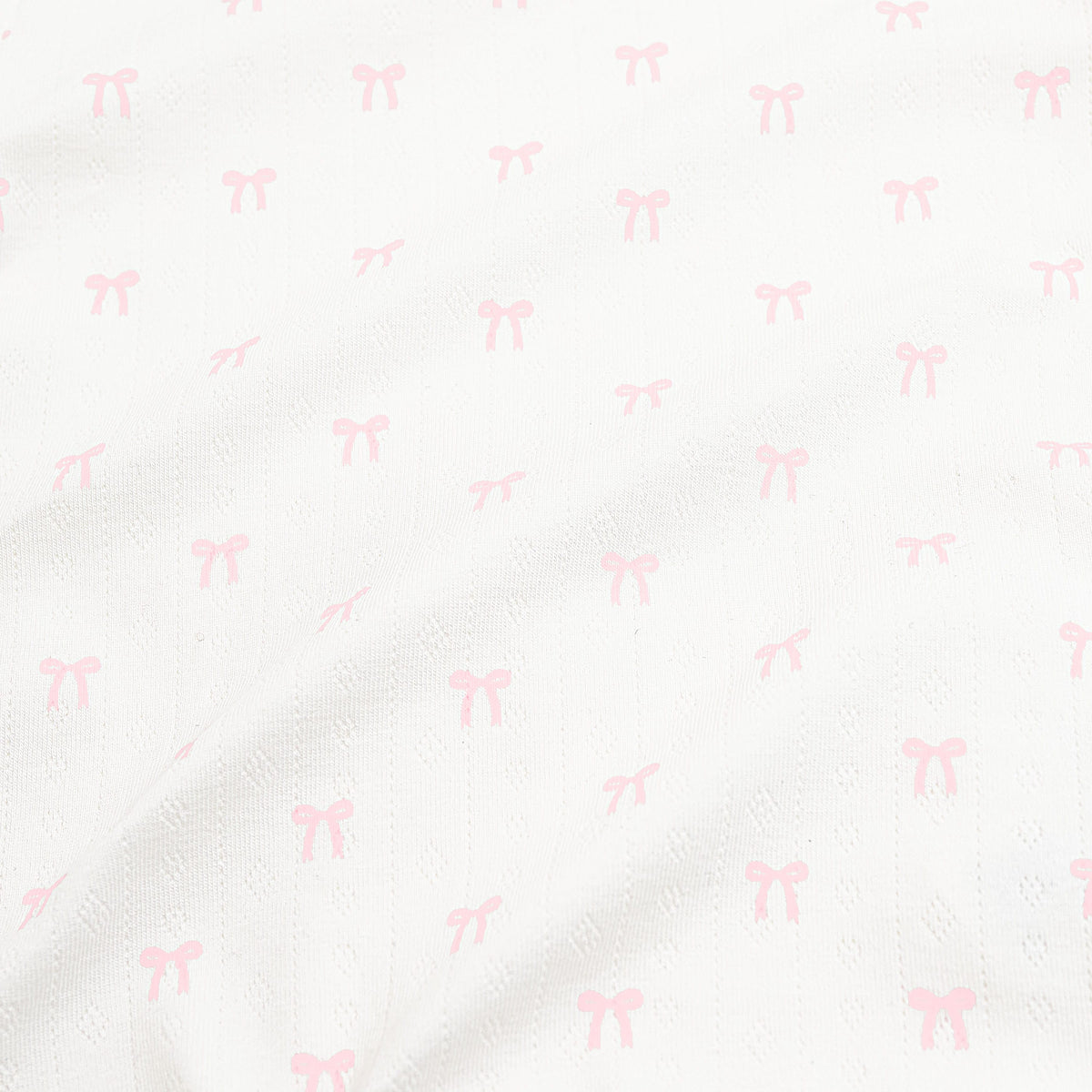 Pointelle Take Me Home Set with Cap in Sweet Pink Bow