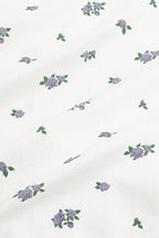 Pointelle Zippered Footie in Spray Rose