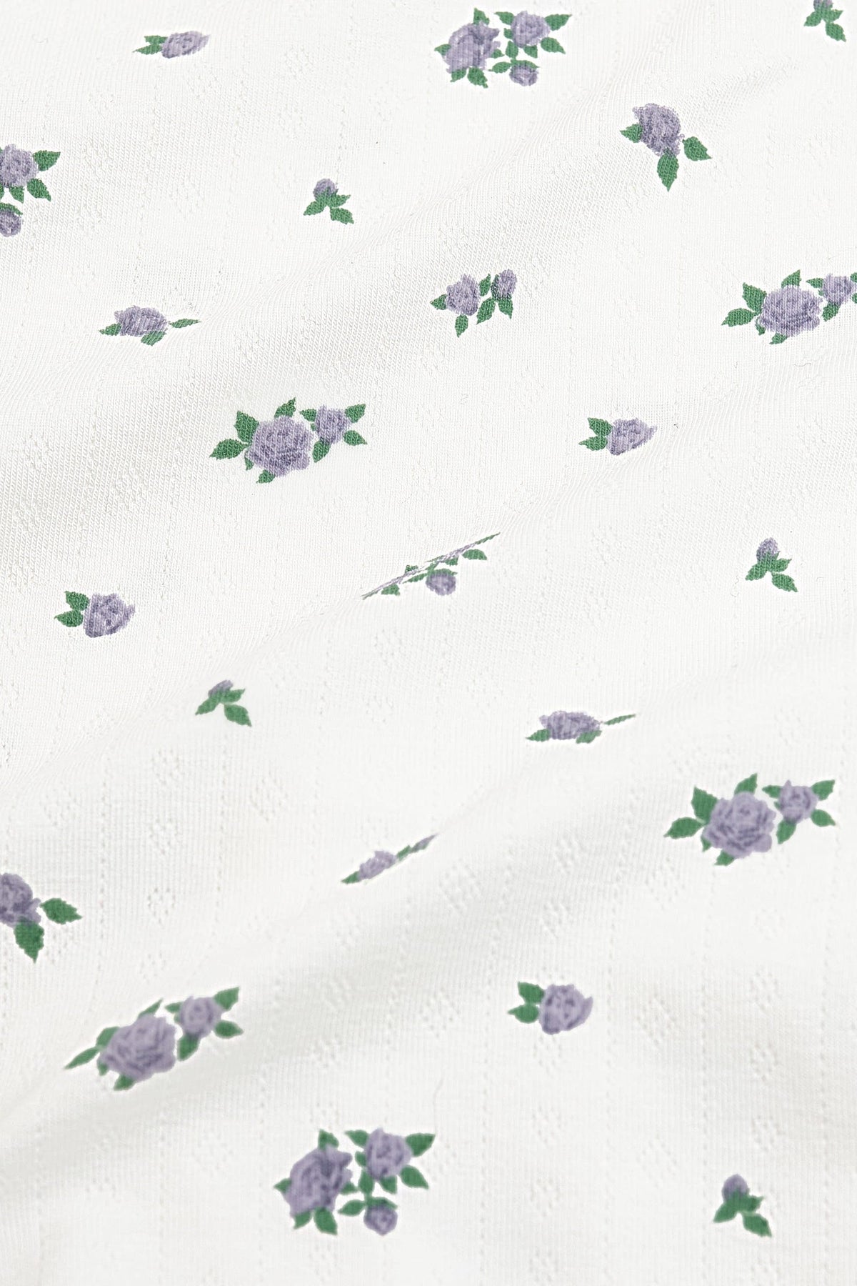 Pointelle Zippered Footie in Spray Rose