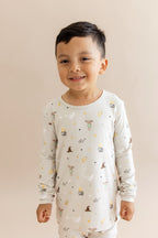Long Sleeve Pajamas in Starry Icon