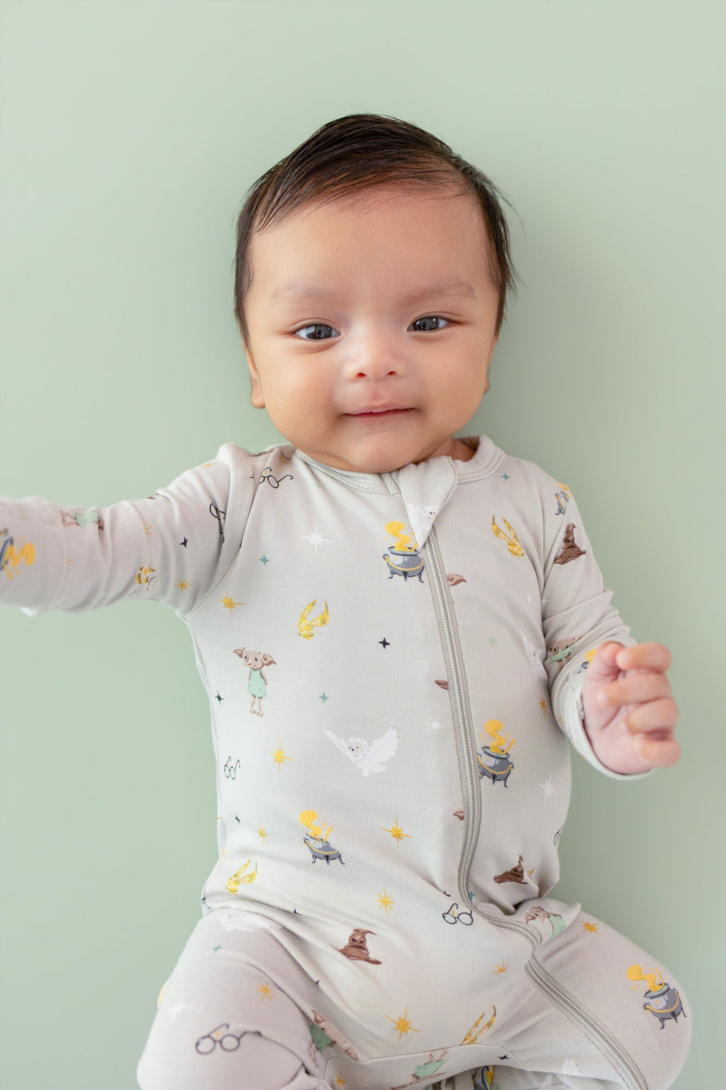 Zippered Romper in Starry Icon
