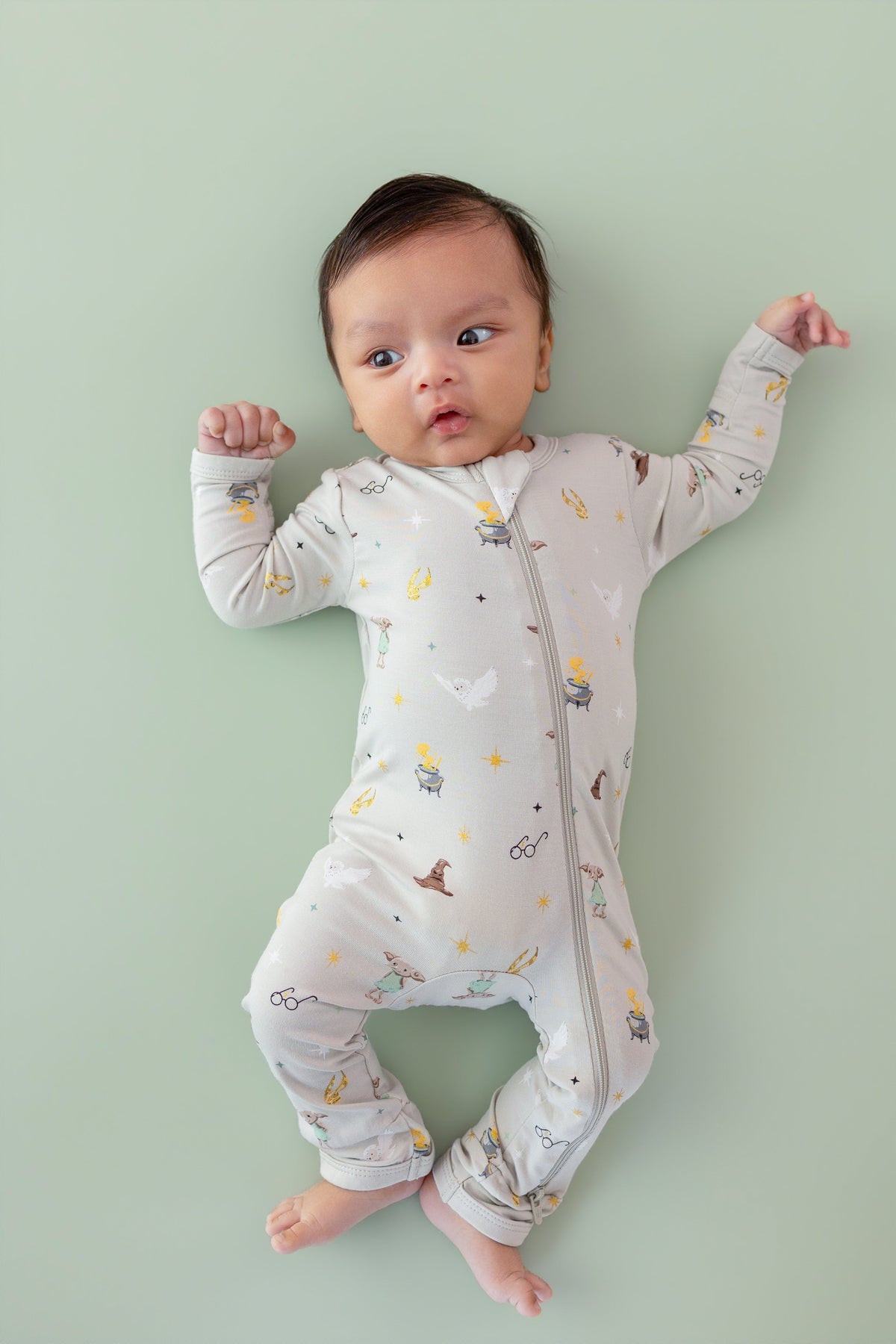 Zippered Romper in Starry Icon