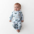 Zippered Romper in Take Off