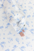 Zippered Romper in Toile Safari