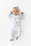 Zippered Romper in Toile Safari