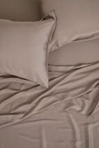 Bamboo Sateen Pillowcase Set in Truffle